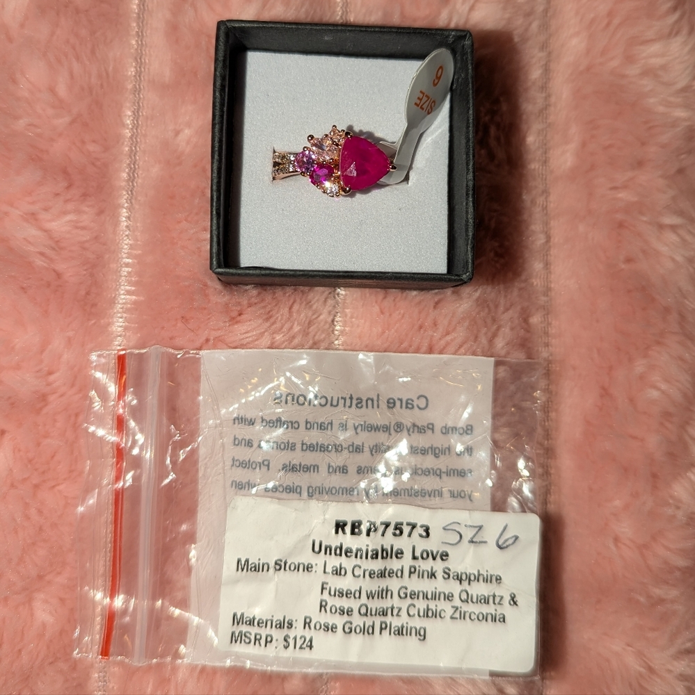 Ring Bomb Party Ring - Undeniable Love - Size 6 - BRAND NEW